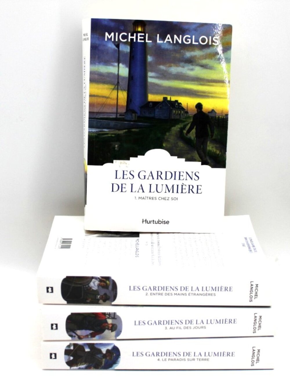 Lot of 4 Livres Books - Michel Langlois - Les Gardiens De La Lumière French